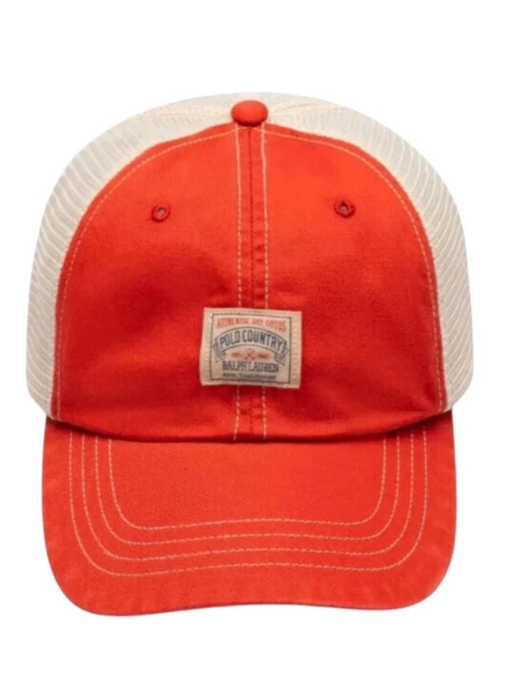Polo Country Ralph Lauren Mesh Strap Back Red Cap Hat NEW!
